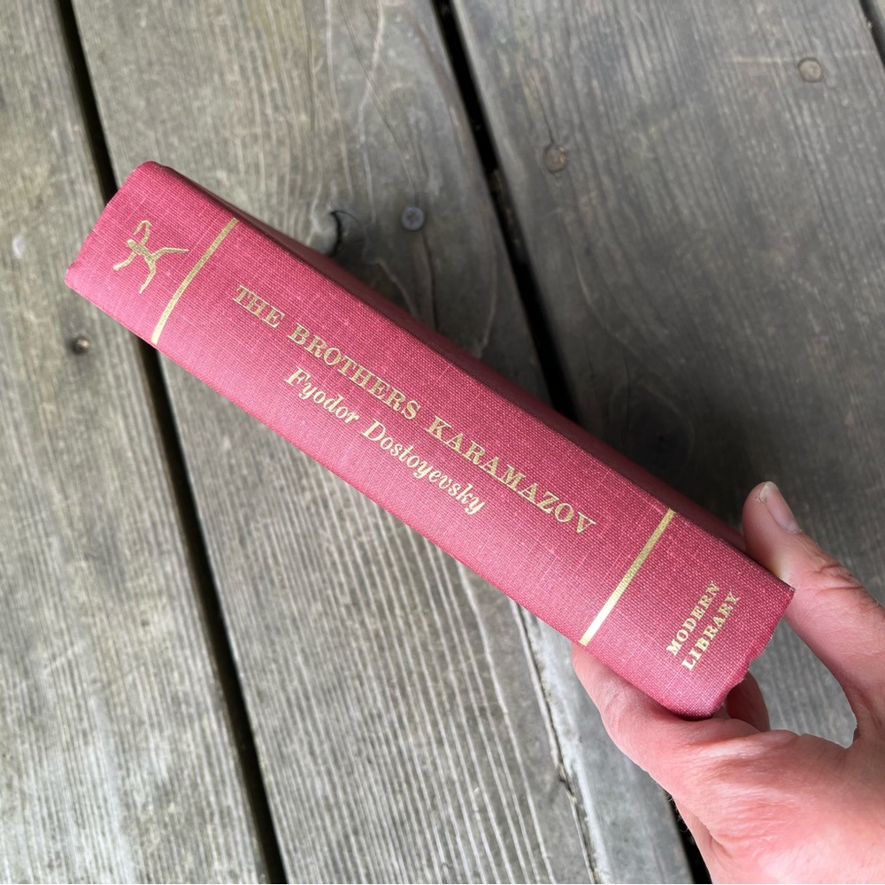 The Brothers Karamazov Vintage 1950 Hardcover Book By Fyodor Dostoyevsky
